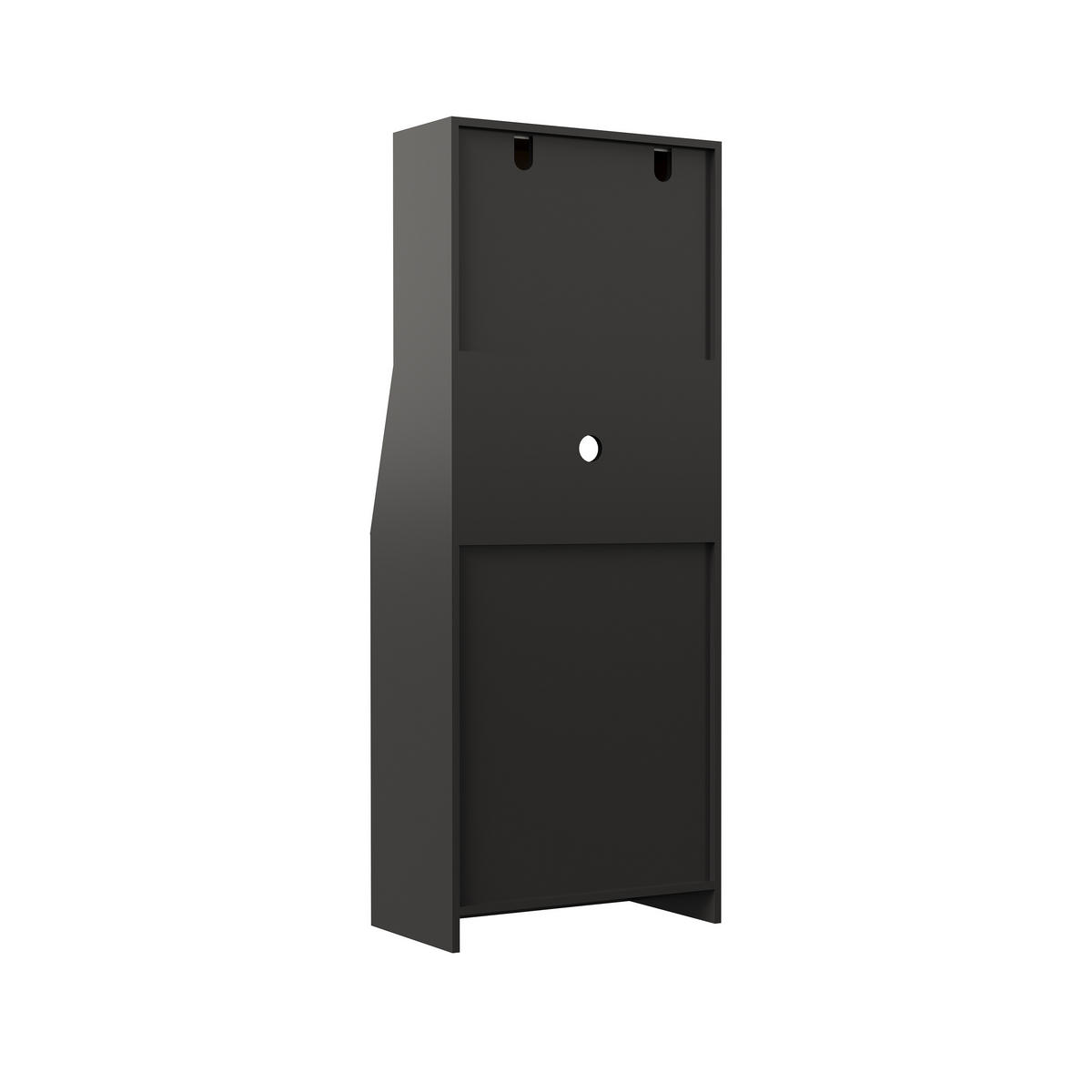 BUFFET modern, schwarz, LED-Beleuchtung, groß, minimalistisch, elegant - Schwarz, Holz (70/180/40cm) - EuroLiving