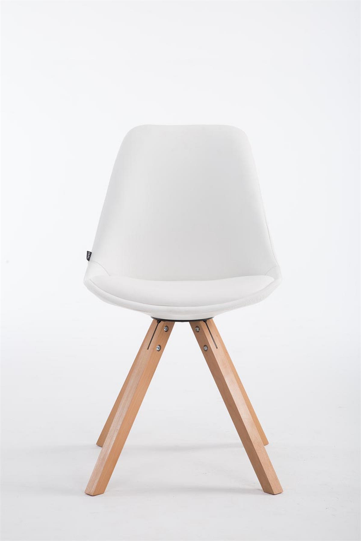 BESUCHERSTUHL Tirana Kunstleder Weiß Konferenzstuhl Bürostuhl - Weiß, Leder (47.5/83.5/55.5cm) - DELUKE