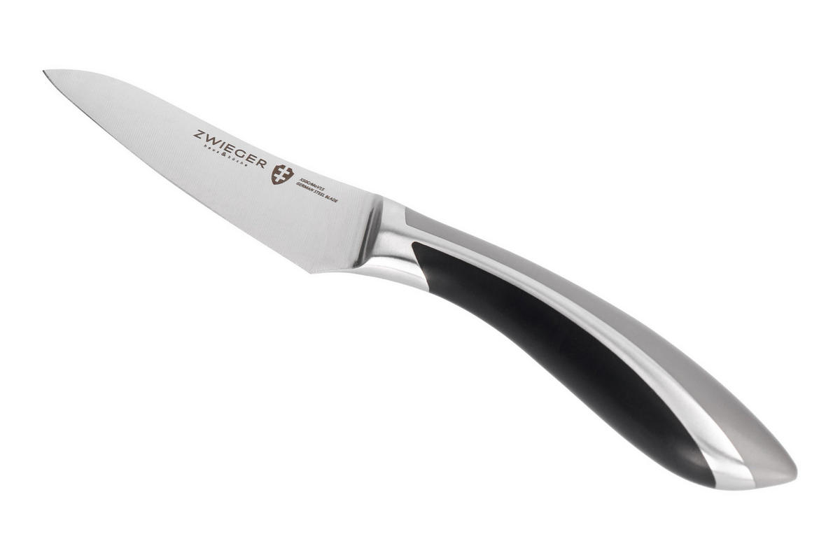 GEMÜSEMESSER Black Stone Schwarz 29/6/3 cm Metall - Schwarz, Metall (29cm) - Mondex