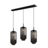 HÄNGELEUCHTE Velo 3-flammig Rauch Ø 18cm - Anthrazit/Schwarz, Glas (18/18/33cm) - s.luce
