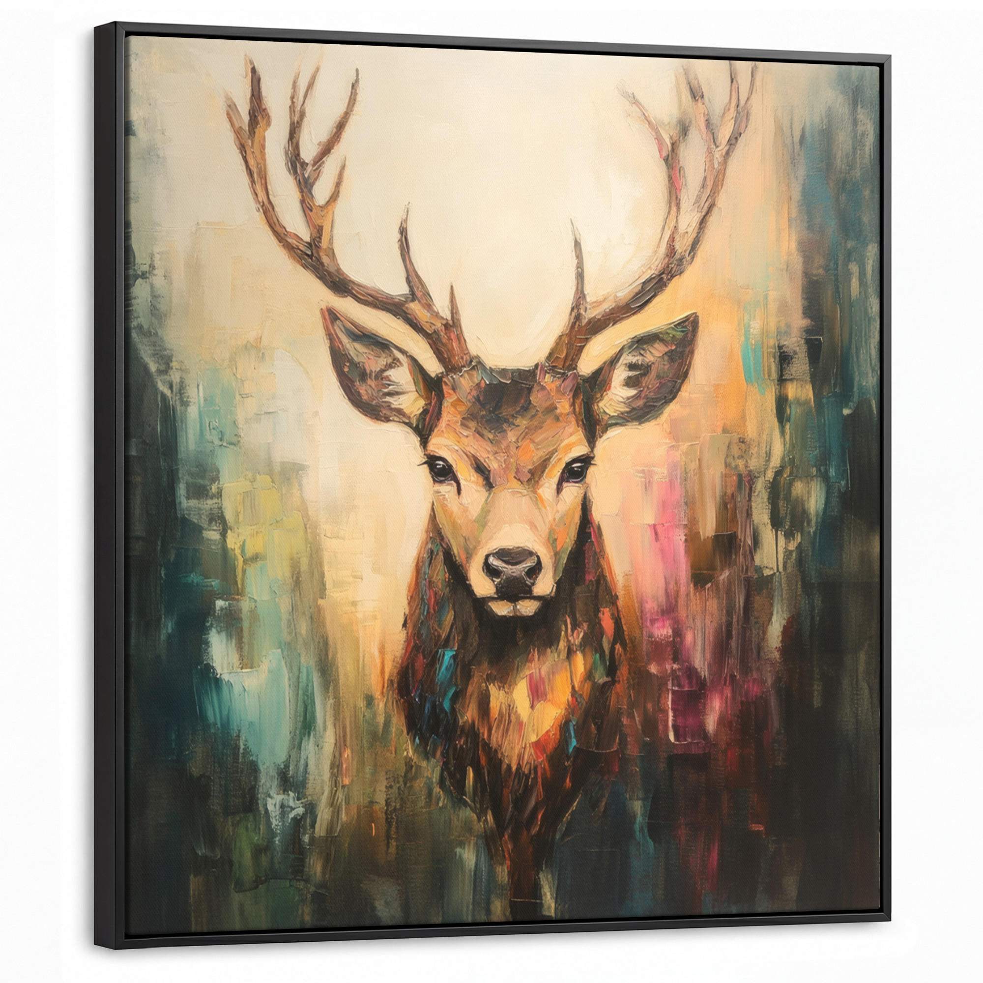 MuchoWow Leinwand Haselnuss 90x90 cm