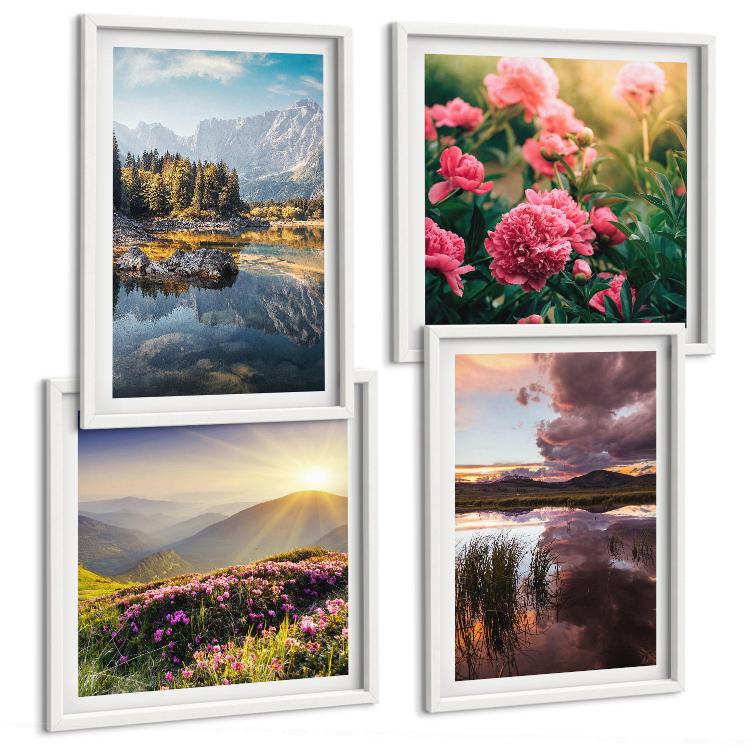 Tulup Bilder Weiß 50x50 cm