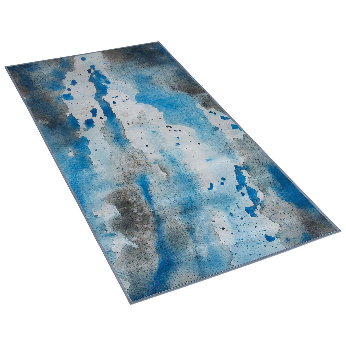 KURZFLOR-TEPPICH Bozat 150/80 cm - Blau, Kunststoff (80/150cm) - Beliani