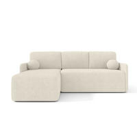 ECKSOFA MONDI Ecru - Ecru/Schwarz, Kunststoff/Textil (212/142cm) - Luxkor24