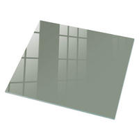 GLASPLATTE 80x60 cm – Salbei - Braun, Glas (0.4/80/60cm) - ArtPrintCave