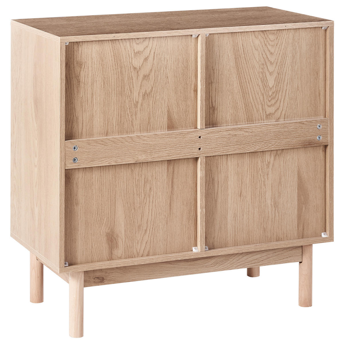 WEINREGAL Hellbraun Costello - Hellbraun/Braun, Holz/Holzwerkstoff (80/82/40cm) - Beliani