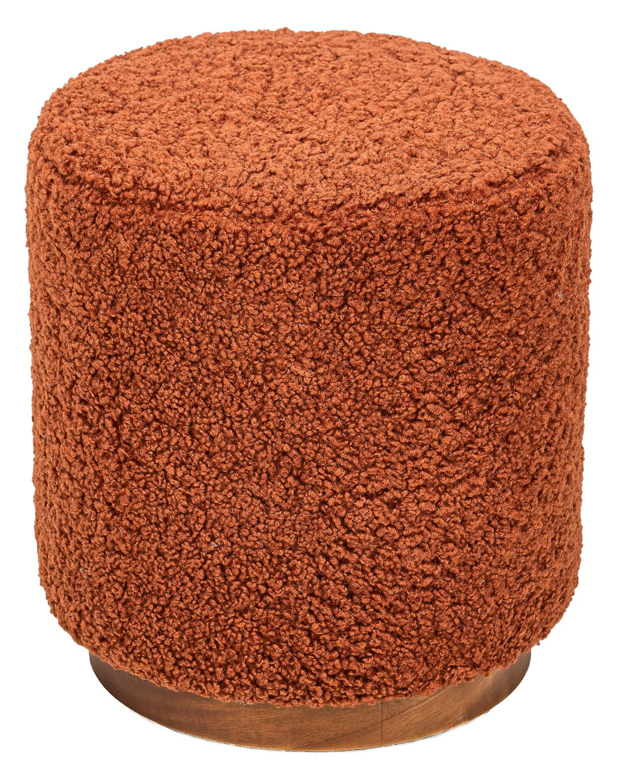 POUF Wolle Terrakotta - Rot, Textil (35/42/35cm) - Nordlys