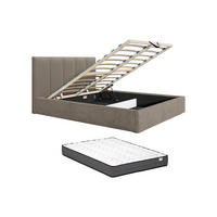 BETT mit Bettkasten - 2 -Sitzer - Polyester - taupe - KILACLO - Braun, Textil (213/211cm) - Vente-Unique