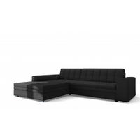 ECKSOFA Lusaka Mit Schlaffunktion - Schwarz, Holzwerkstoff/Textil (292/198cm) - Fun Möbel