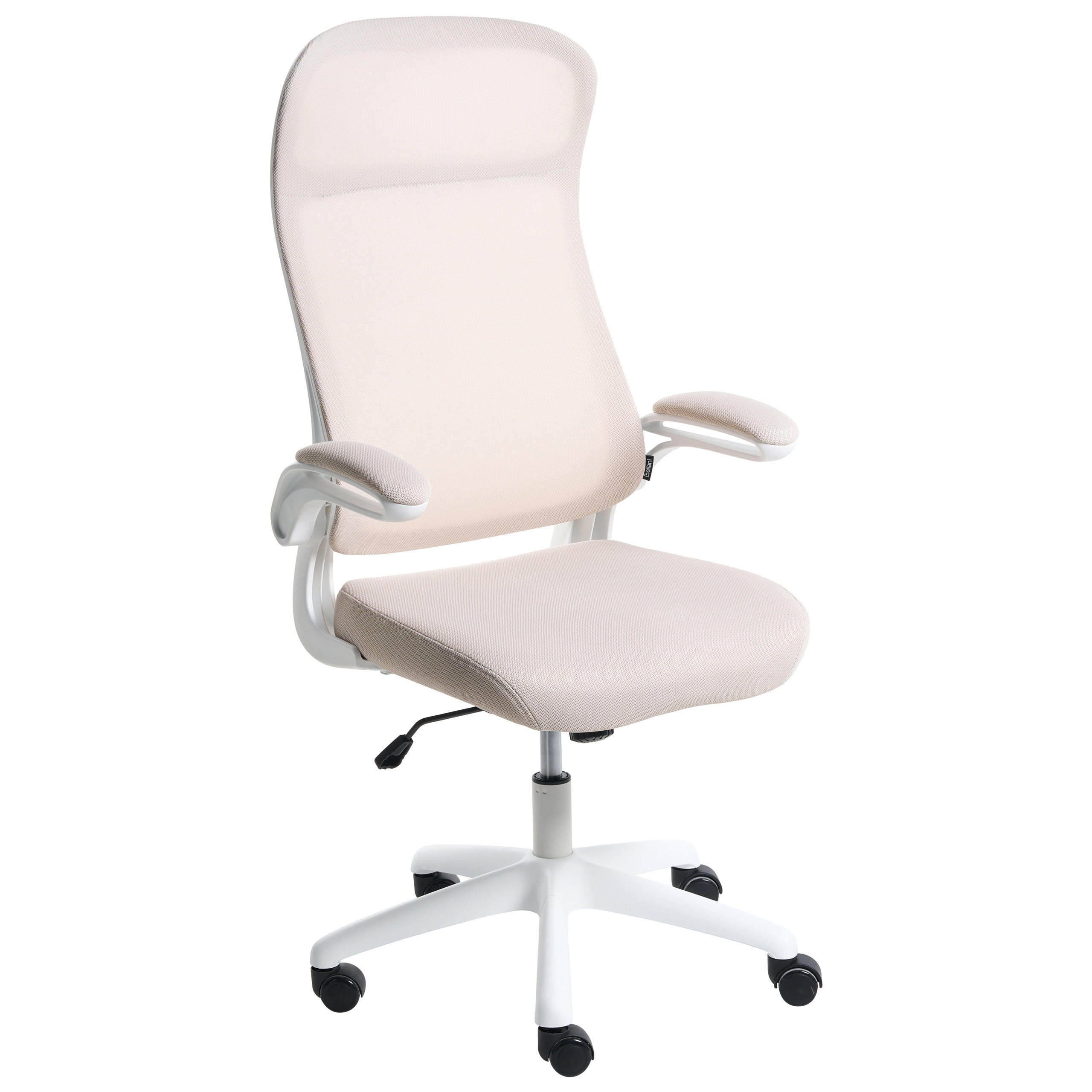 BÜROSTUHL Stoff Beige Nexel - Beige, Textil (60/114/60cm) - Beliani