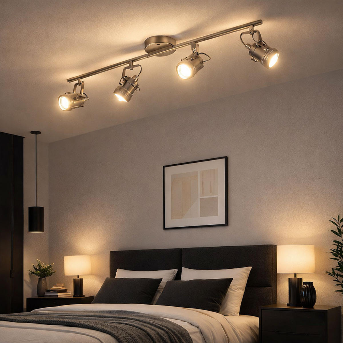 LED DECKENLEUCHTE Silber Matt - Silberfarben, Metall (74.5/18/10.5cm) - Wofi