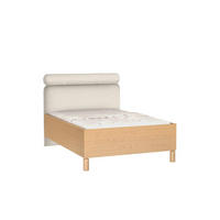 POLSTERBETT Sanden Eiche, mit Kopfteil und Bettkasten, 140x200 - Eichefarben, Holzwerkstoff - Bettso