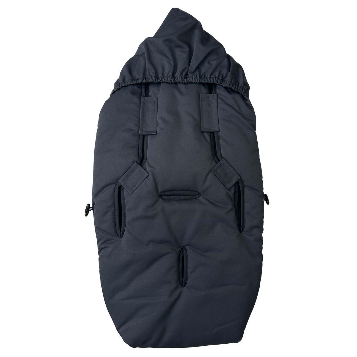 BABYSCHALENFUSSSACK Little Dowwny, black - Schwarz, Textil (40/7/80cm) - Kaiserbaby