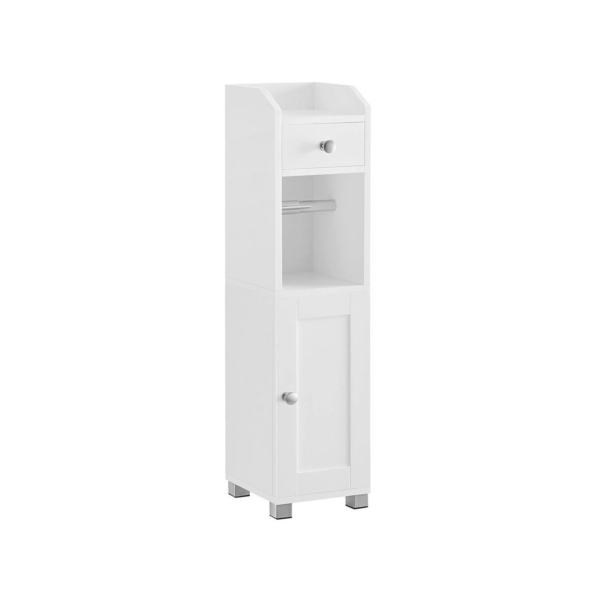 TOILETTENSCHRANK AMMAN - Weiß, Holzwerkstoff (18/76.7/20cm) - Hansiro