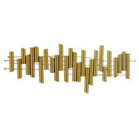 WANDDEKO Gold 115/38 cm - Goldfarben, Metall (2.21/38/5cm) - KUNSTLOFT