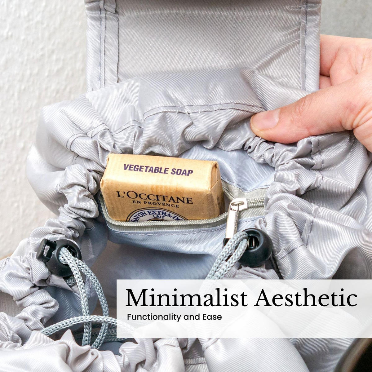 KOSMETIKTASCHE mit Reißverschlussfächern - Grau, Kunststoff (54/1/62cm) - Intirilife