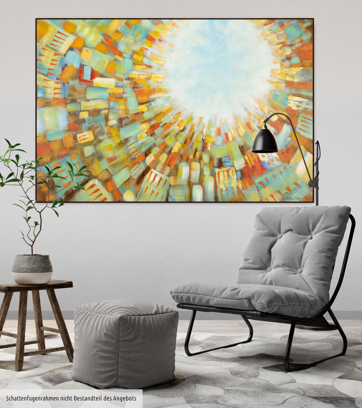 ÖLGEMÄLDE 120/80 cm - Braun, Holz/Textil (120/80cm) - KUNSTLOFT