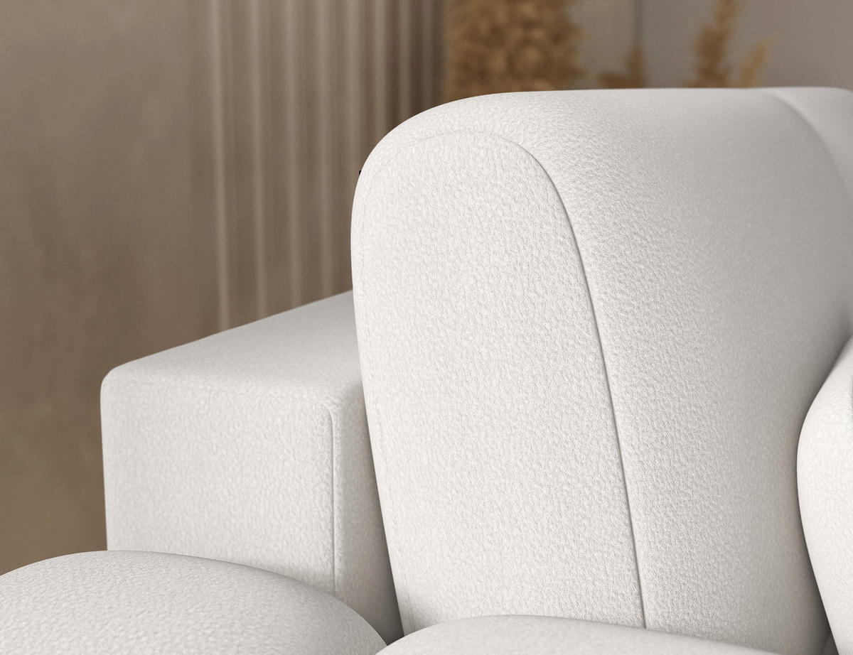 ECKSOFA COVELION L-Form – Schlaffunktion, Bettkasten, Wellenfederung, HR-Kaltschaum, inkl. Kissen, moderner Wohnkomfort - Weiß, Kunststoff (260/167cm) - Wohnideebilder