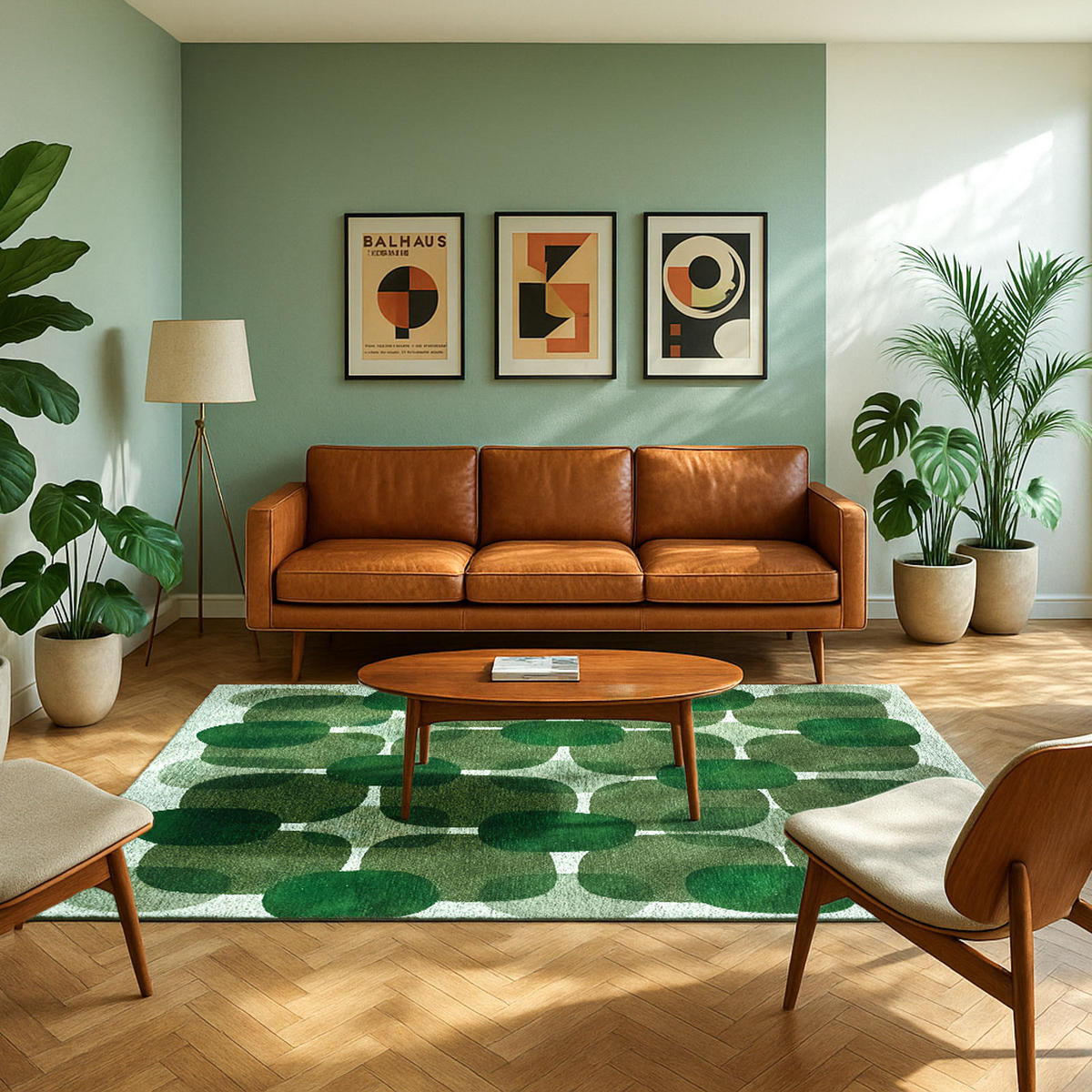 TEPPICH Hedgerow Green Lola&Moi 240/340 cm - Grün, Kunststoff/Textil (240/340cm) - Lola&Moi