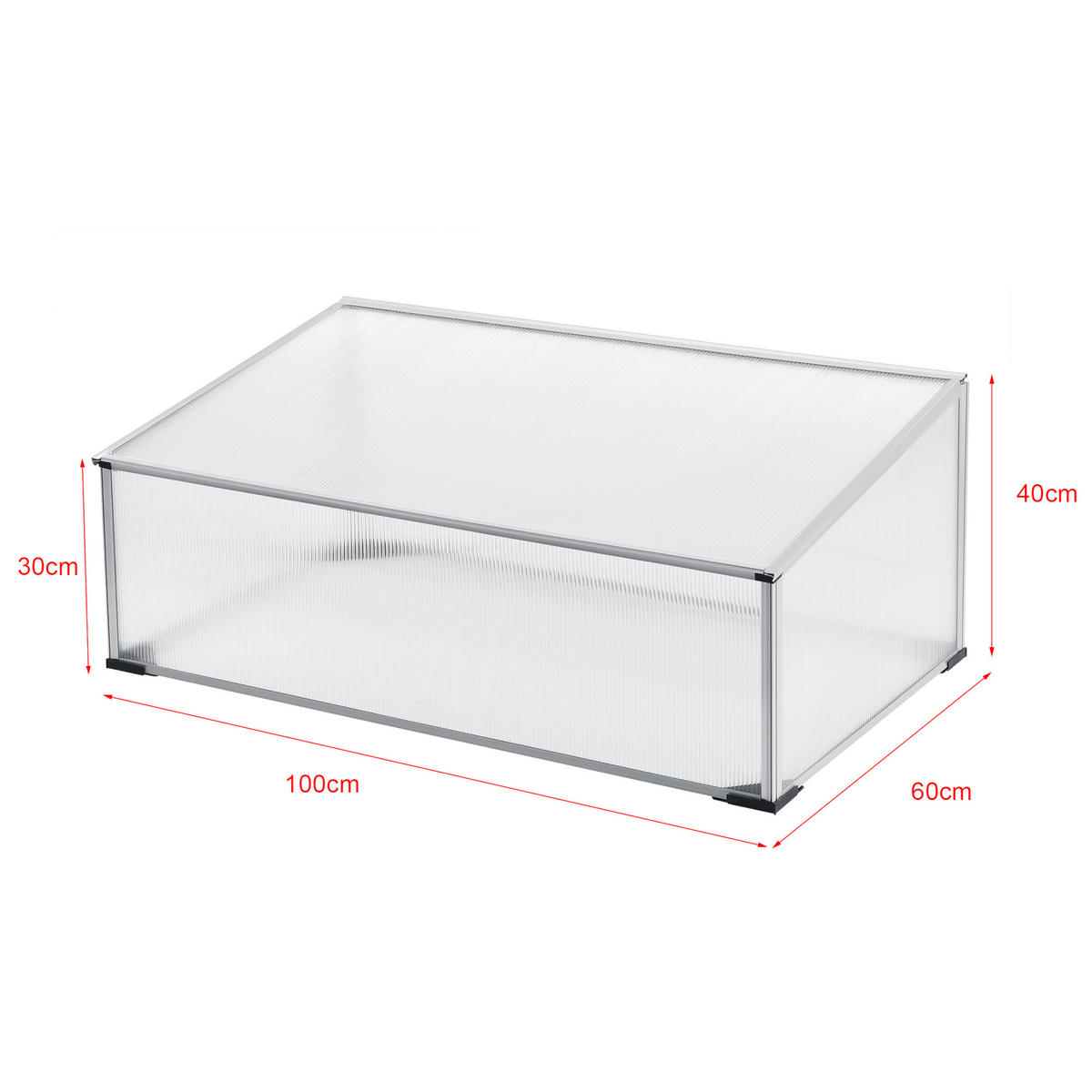 FRÜHBEET Horta - Transparent, Kunststoff (100/40/60cm) - [en.casa]