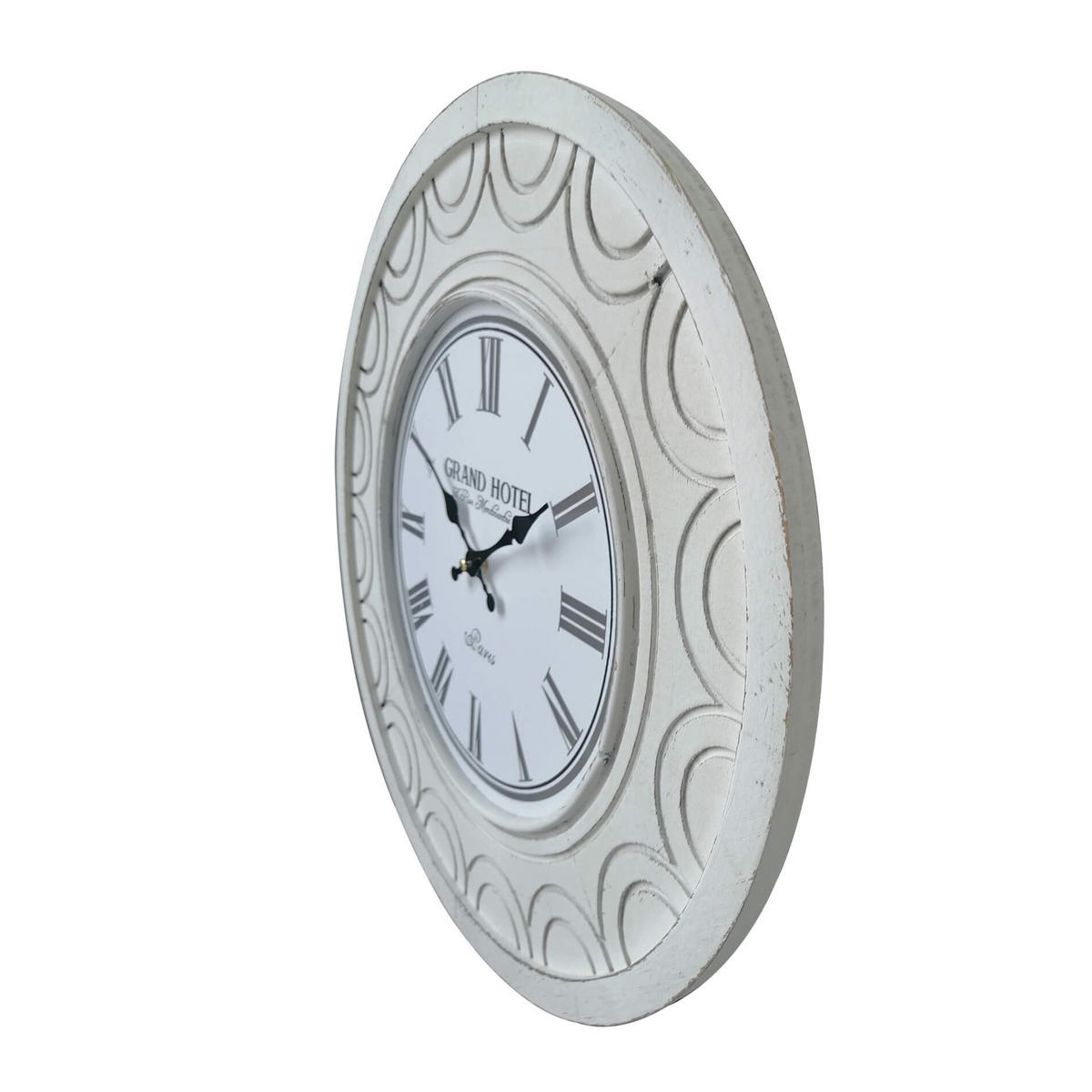 WANDUHR Weiß 5/50/50 cm - Weiß, Holzwerkstoff (5/50/50cm) - Mobili Rebecca