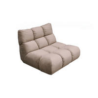 DREHSESSEL VIVIEN Braun Velvet Drehbar (360°) - Schwarz/Braun, Kunststoff/Textil (112/85/108cm) - KAWOLA