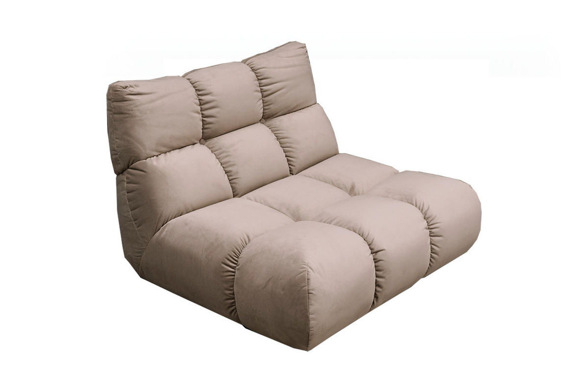 DREHSESSEL VIVIEN Braun Velvet Drehbar (360°) - Schwarz/Braun, Kunststoff/Textil (112/85/108cm) - KAWOLA