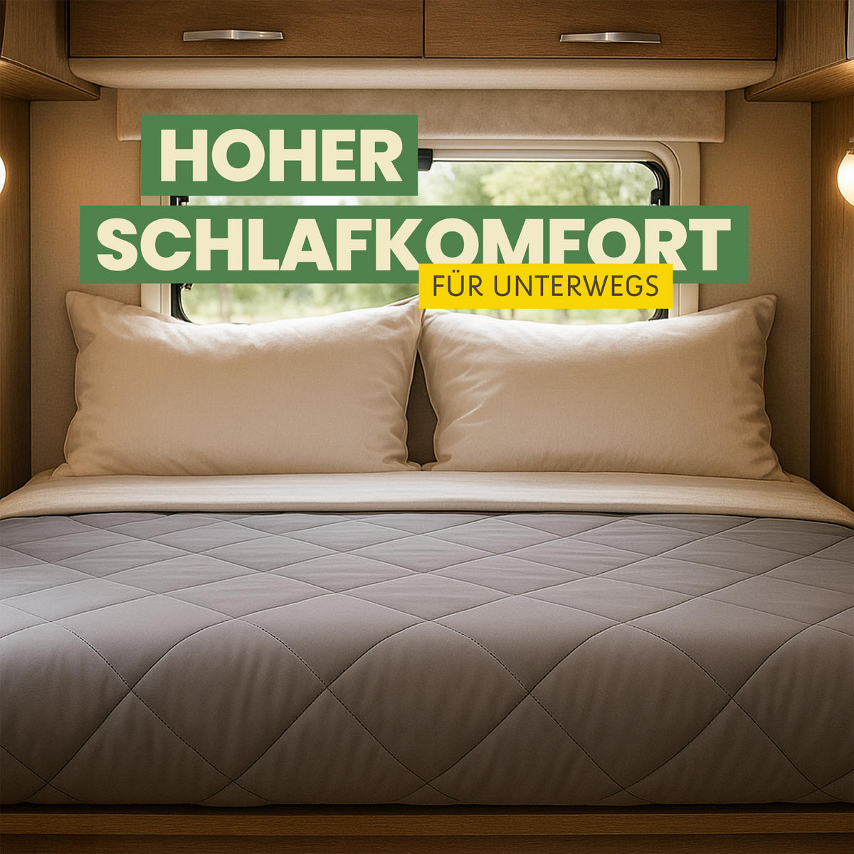 BETTENSET 2tlg. Reise Set ( Sommer Steppdecke 135x200cm + Kissen 40x80cm) - Hellgrau - Hellgrau, Textil (135/200cm) - Bestlivings