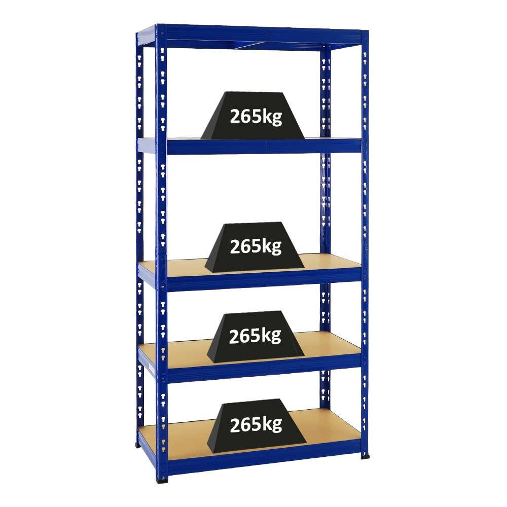 SCHWERLASTREGAL Tiger 180x90x45 cm Fachlast 265 kg Blau - Blau, Metall (90/180/45cm) - PROREGAL