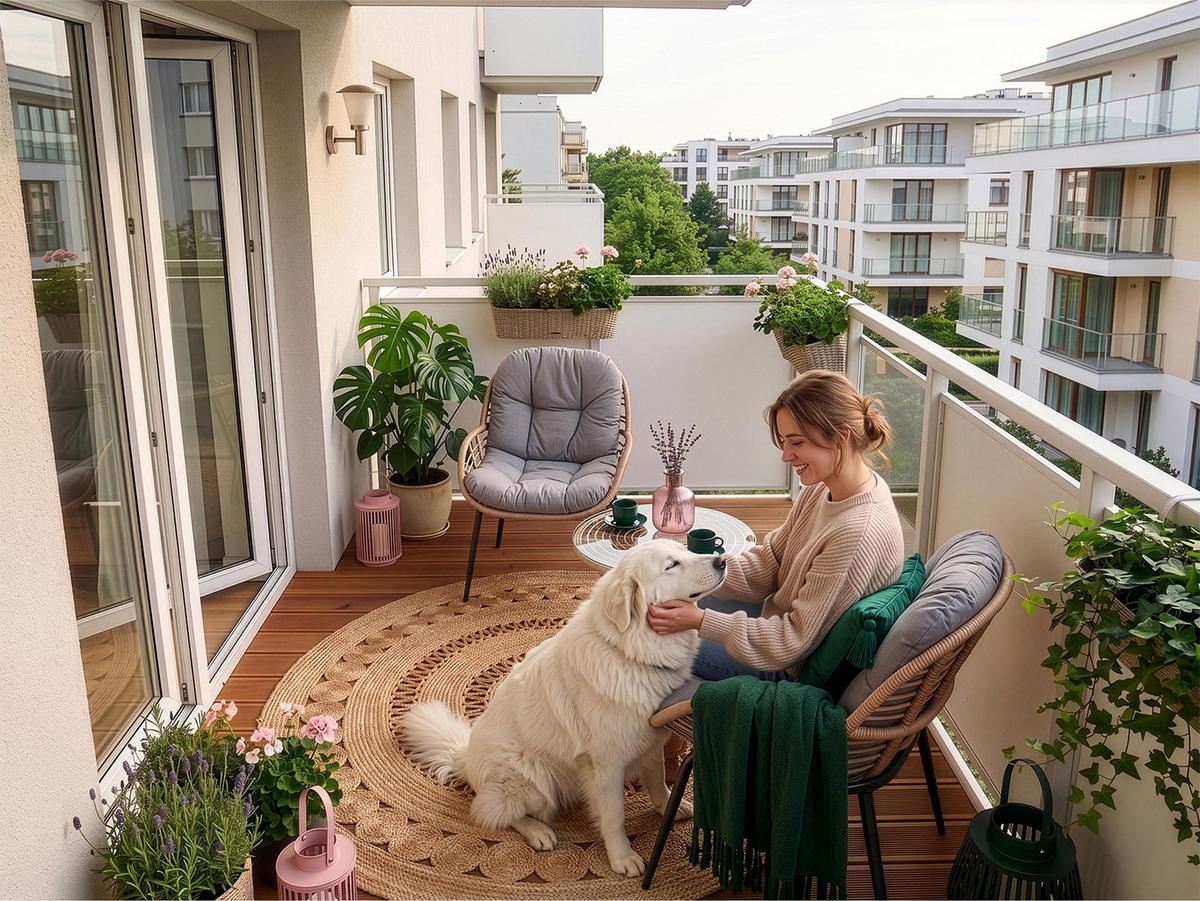 GARTENMÖBEL-SET mit 1 Beistelltisch und 2 Esszimmerstühlen. schwarz. grau und Eiche natur - Schwarz/Naturfarben, Metall - Home Collective