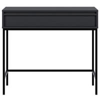 KONSOLENTISCH Evo Schwarz mit Metallgestell 90 cm - Anthrazit/Schwarz, Holzwerkstoff/Metall (34/90/79cm) - Selsey