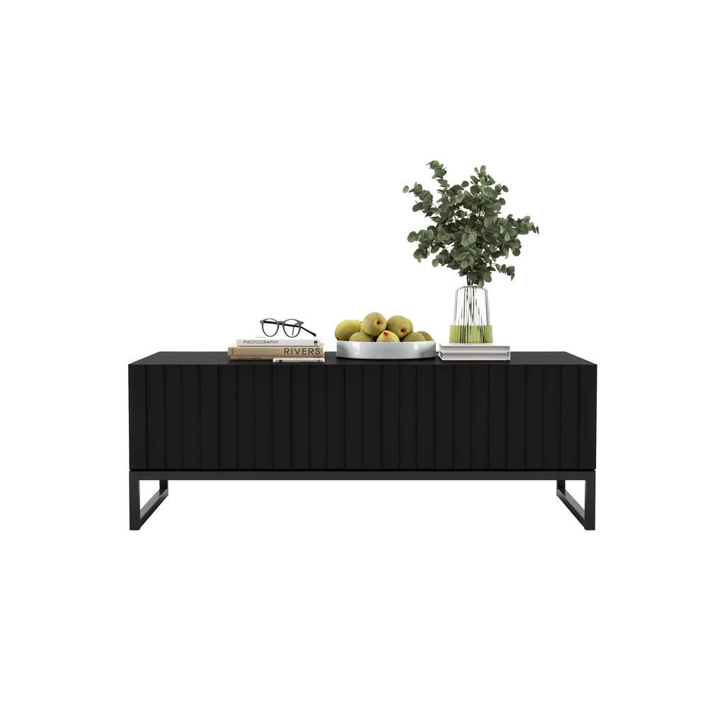 Thumbnail - Meble Lindner Couchtisch, Schwarz, Holzwerkstoff, Rechteckig, 110x39x54 cm, Wohnzimmer, Wohnzimmertische, Couchtische