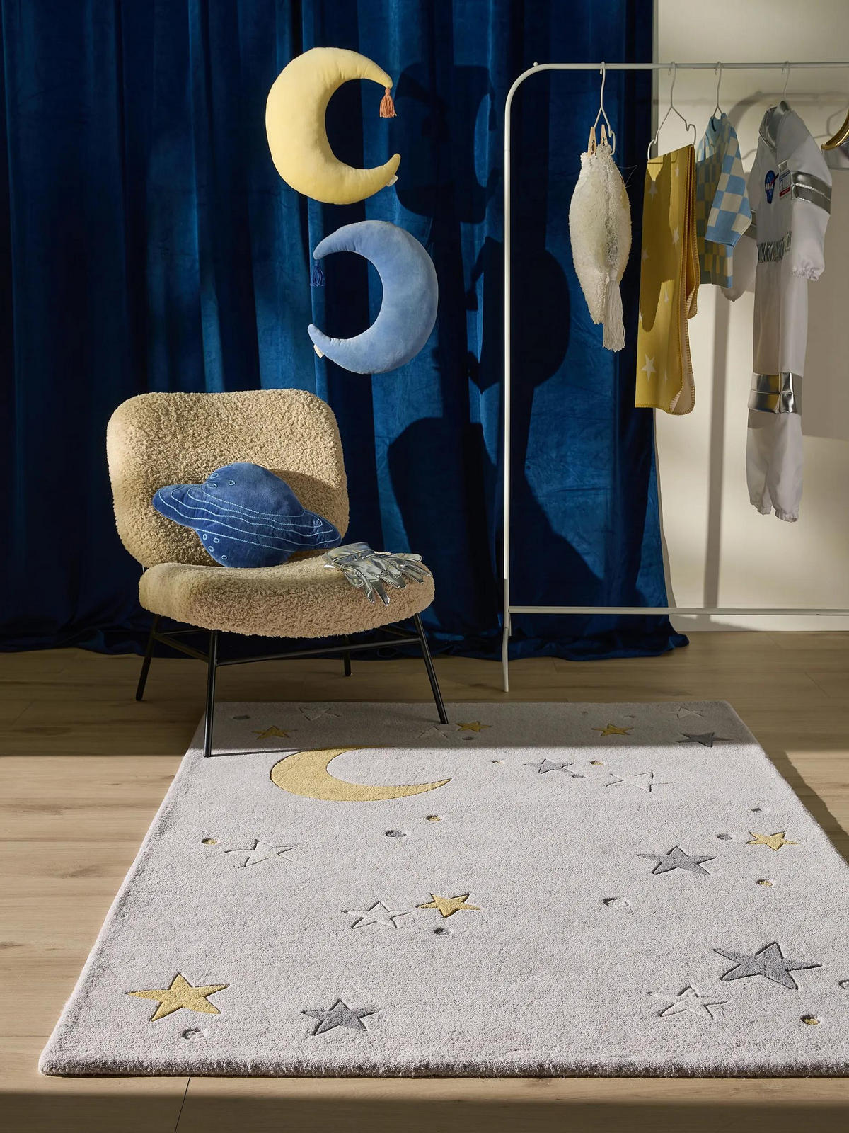 KINDERTEPPICH Alex Grau 120/170 cm - Grau, Naturmaterialien/Textil (120/170cm) - benuta