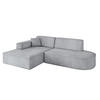 ECKSOFA Ottomane Links IREA-L1-v4 - 232x165x77 cm Grau - Titanfarben, Holzwerkstoff/Textil (232/165cm) - ALTDECOR
