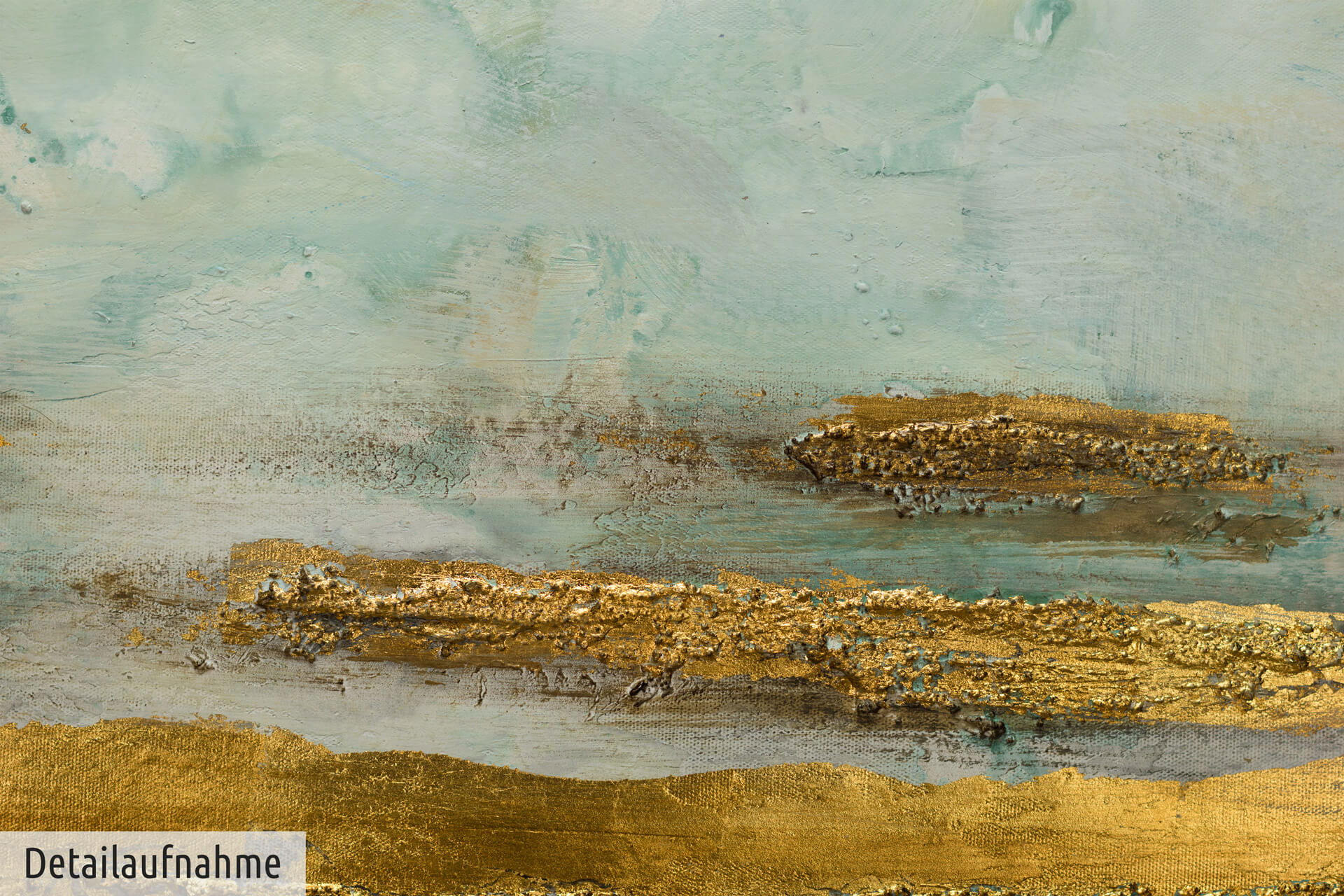 ACRYLBILD HANDGEMALT 120/40 cm - Blau, Holz/Textil (1.62/40cm) - KUNSTLOFT