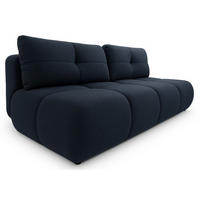 SCHLAFSOFA MILA, Sofa mit Schlaffunktion und Bettkasten, Farbe: Blau, Bouclé-Stoff - Blau, Textil (214/89/104cm) - Sepro Meble