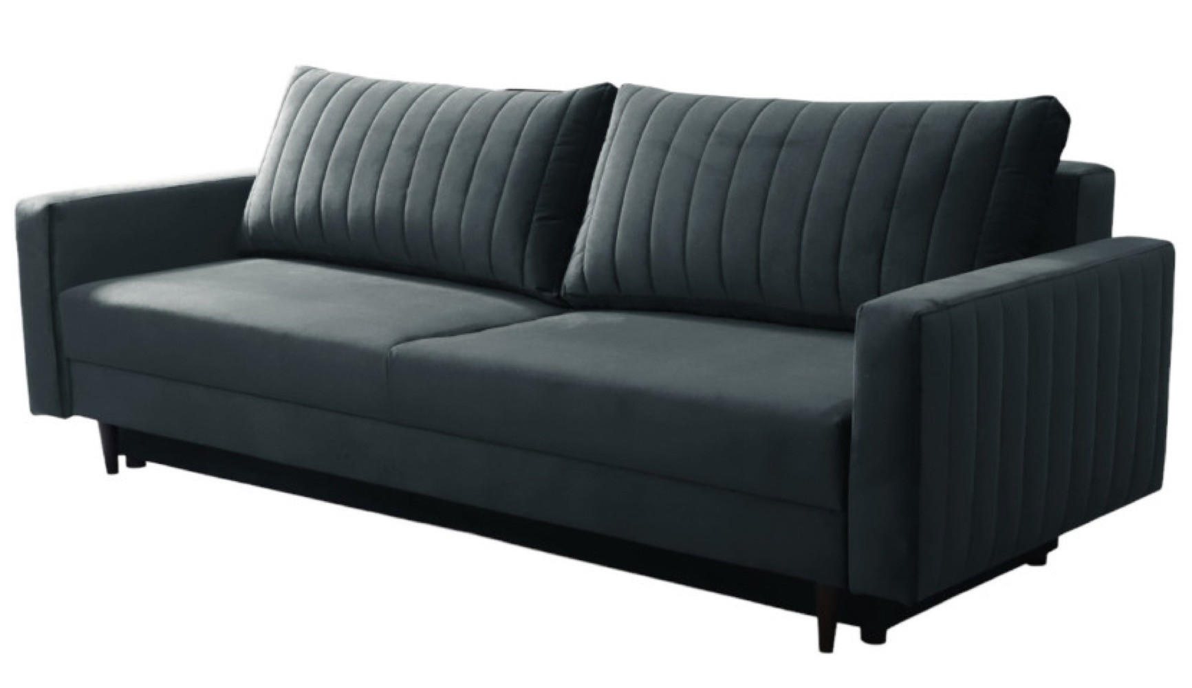 SOFA Grafit PALMO Ausziehbar - Graphitfarben, Textil (220/86/94cm) - Sepro Meble