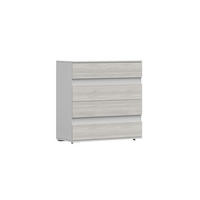 KOMMODE HEAVEN 4S 90/93/43 in Weiß/Kathult - Eichefarben/Weiß, Holzwerkstoff (90/93/43cm) - Deine Möbel 24