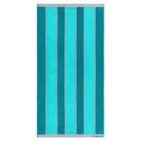 STRANDTUCH Porto 90x180 cm - Türkis/Grün, Naturmaterialien (90/180cm) - Lashuma