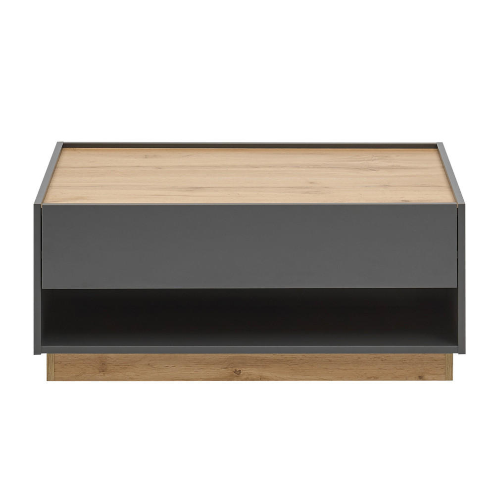 COUCHTISCH Crisp-61 - Anthrazit, Holzwerkstoff (60/90/38cm) - Lomado