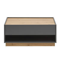 COUCHTISCH Crisp-61 - Anthrazit, Holzwerkstoff (60/90/38cm) - Lomado