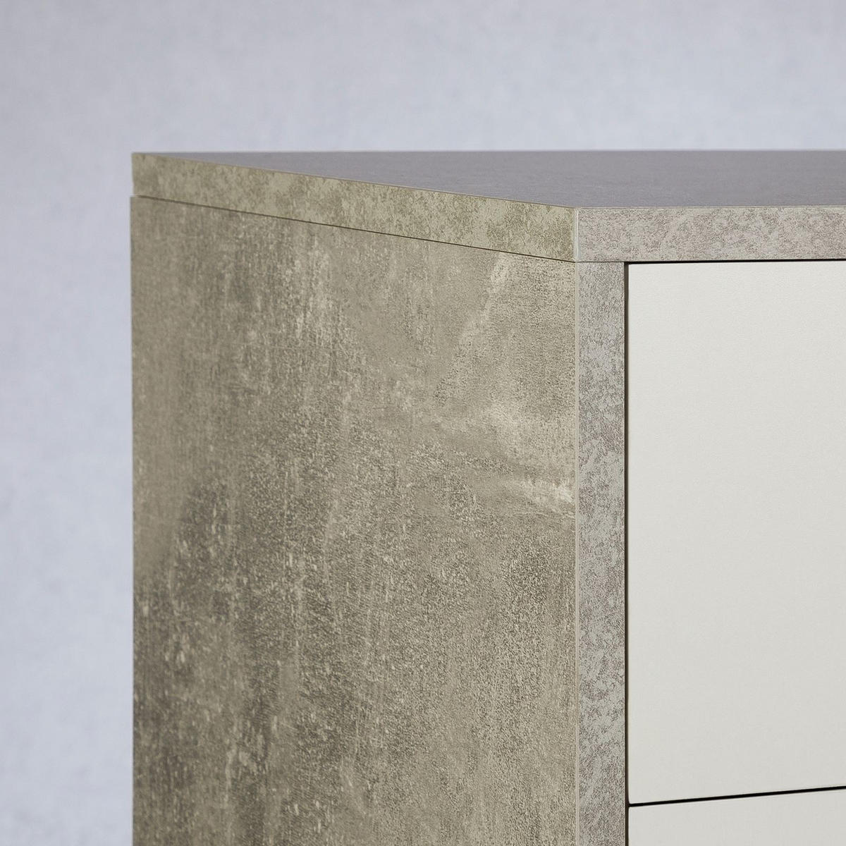 SCHUHSCHRANK DEUSTO - Weiß/Grau, Holzwerkstoff (88/70/35cm) - CARO-Möbel