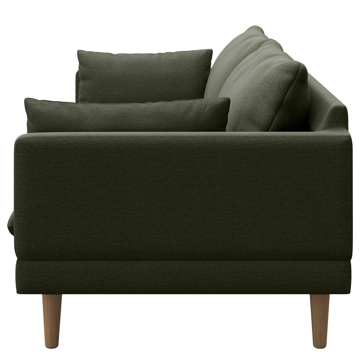3-SITZER SOFA - Webstoff - Grau, Textil (200/83/153cm) - home24