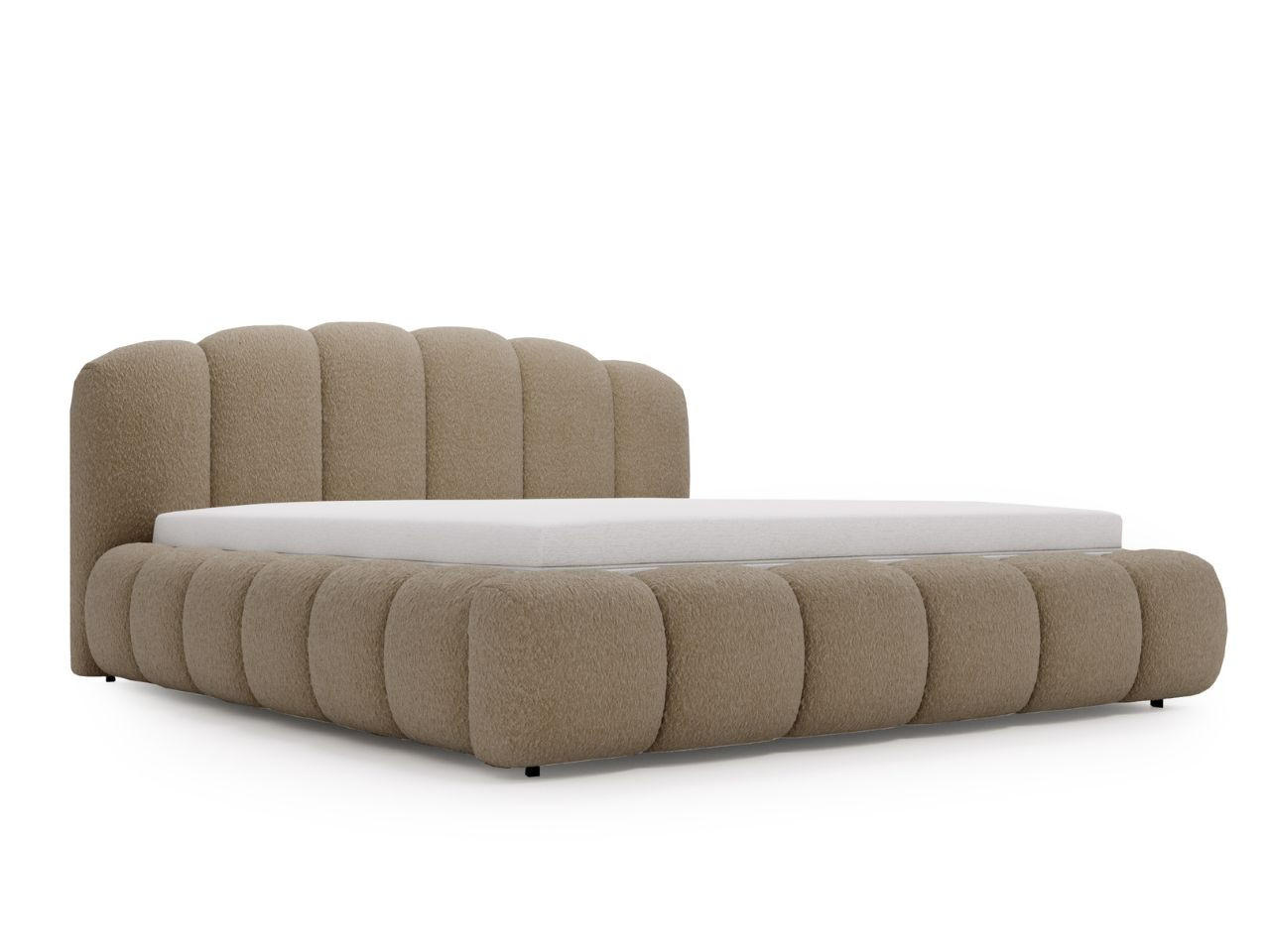 POLSTERBETT CLOUD SOFT - Braun, Textil (166/234cm) - Graingold