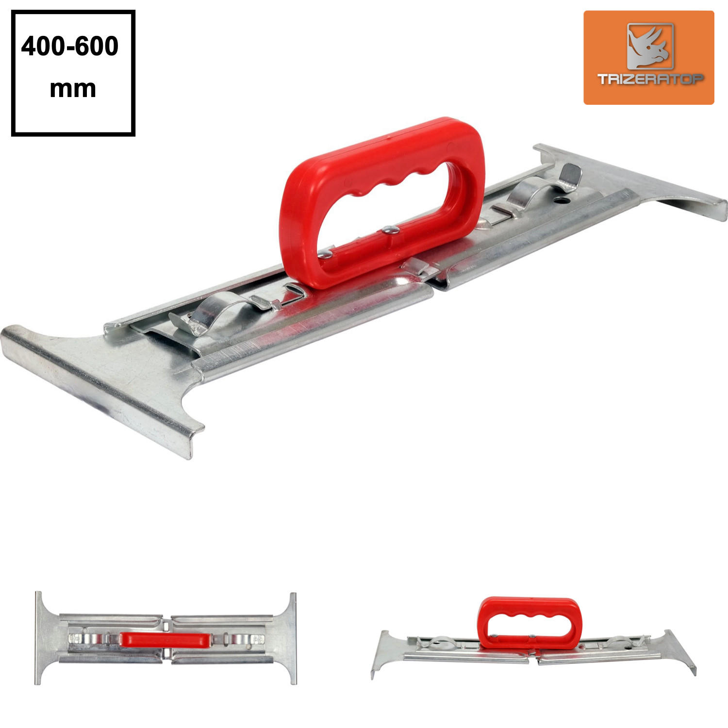 FLIESENHEBER, Plattenheber, Steinheber, Steingreifer, 400 - 600mm bis 40kg - Multicolor, Metall (40/10/10cm) - TRIZERATOP