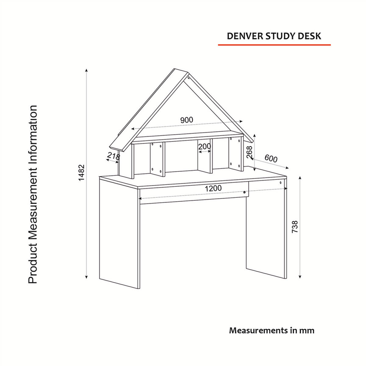 SCHREIBTISCH Denver Walnuss Anthrazit - Anthrazit/Walnussfarben, Holzwerkstoff (60/120/148cm) - moebel17