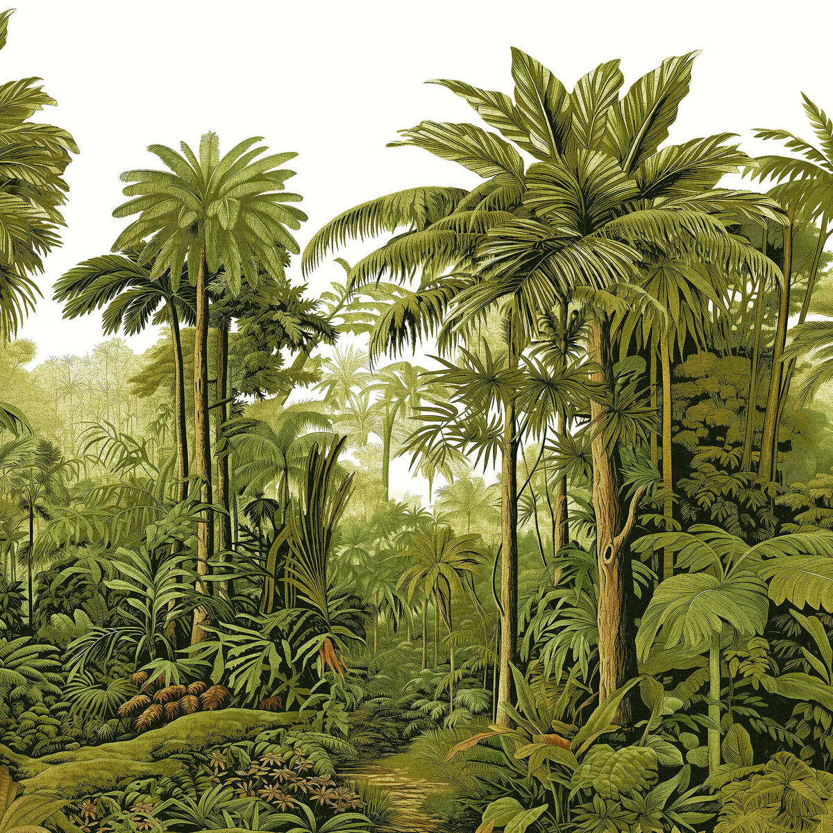 FOTOTAPETE Benmore Ridge - Grün, Papier/Kunststoff (250/400cm) - Graham & Brown