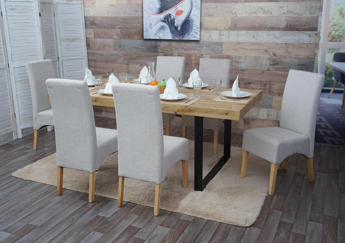 ESSZIMMERSTUHL Beige 6er-Set - Beige, Textil (44/100/56cm) - MCW