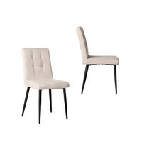 ESSZIMMERSTUHL Leia Beige 44 cm x 92 cm 2er-Set - Beige, Textil (44/92/60cm) - Klast Home