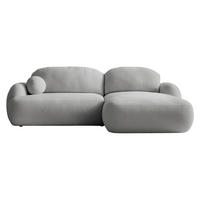ECKSOFA Mayo, Seite: Rechts - Hellgrau/Schwarz, Holz/Kunststoff (275/175cm) - MIRJAN24